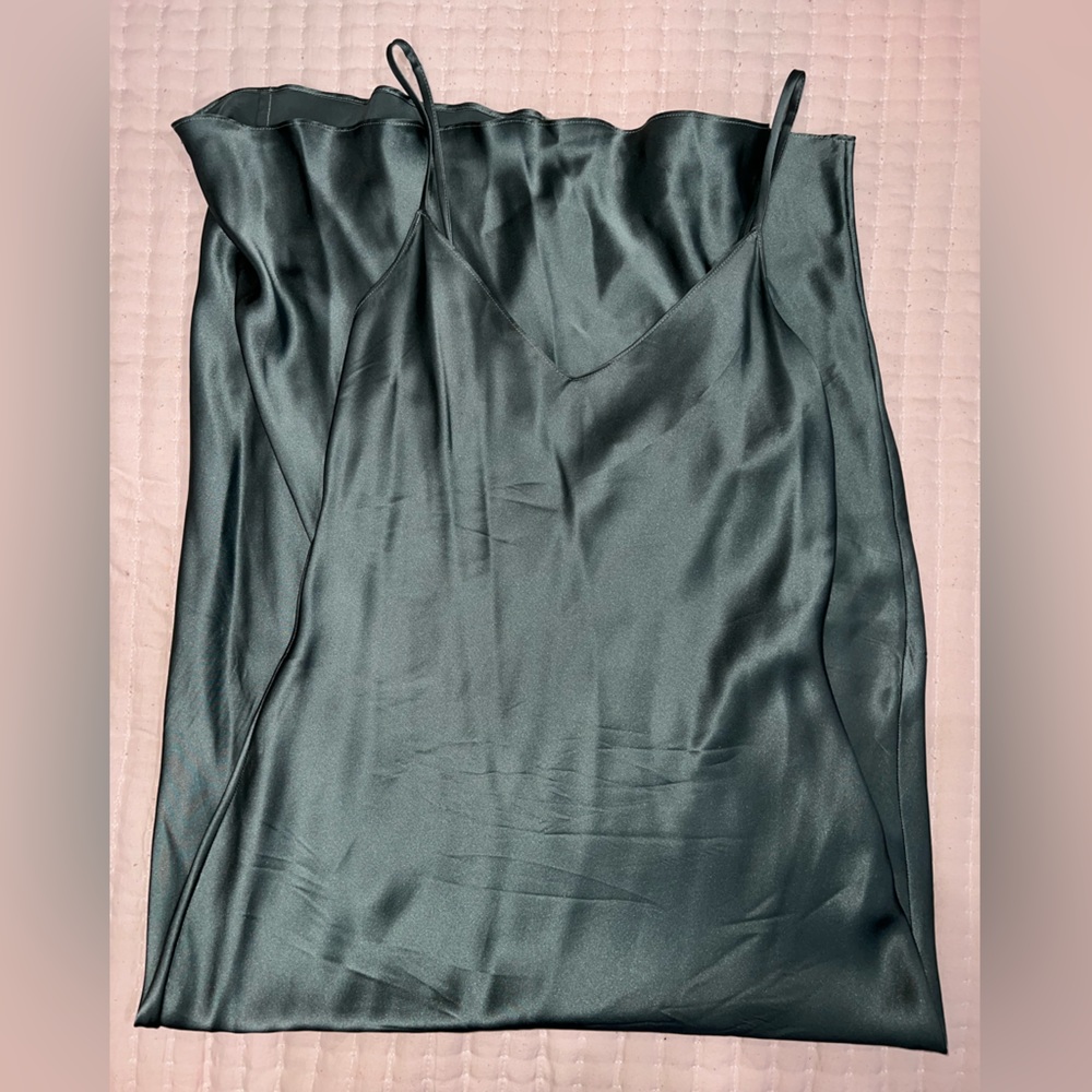 aspen midi silk dress